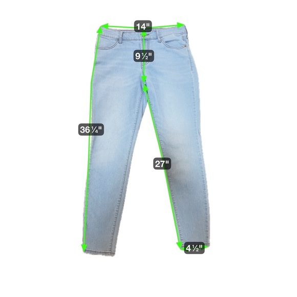 Old Navy Mid-Rise Super Skinny Jeans (Light Wash, Size 4) - Picture 5 of 10